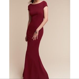 Katie May Madison BHLDN Dress in Bordeaux